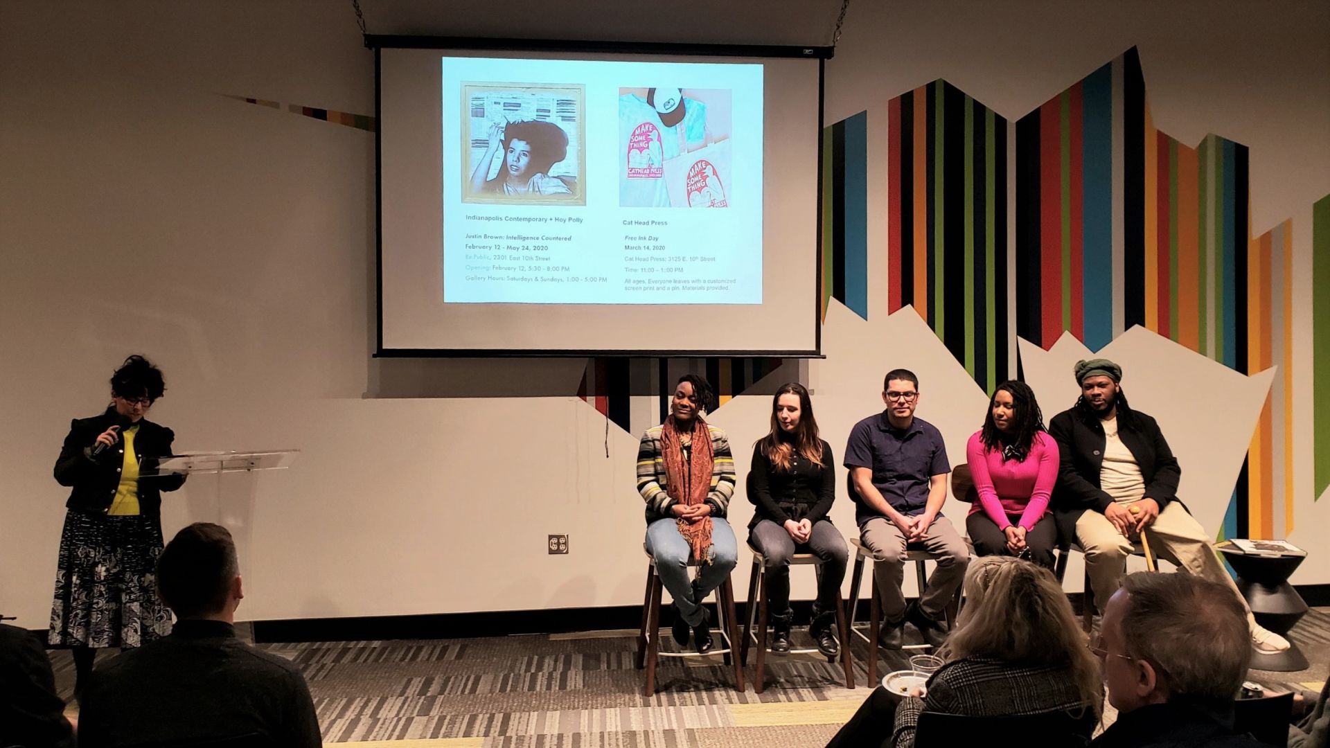 From L to R: 10 East Art Director Joanna Nixon, Ess McKee, Eve Eggleson, Eduardo Luna, Shamira Wilson, Micah Wilson